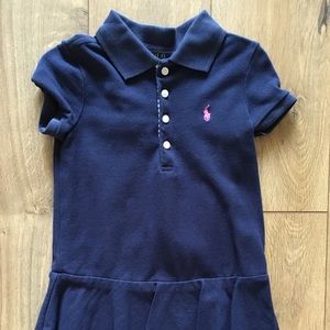 Navy Polo Ralph Lauren Toddler Girl Dress
